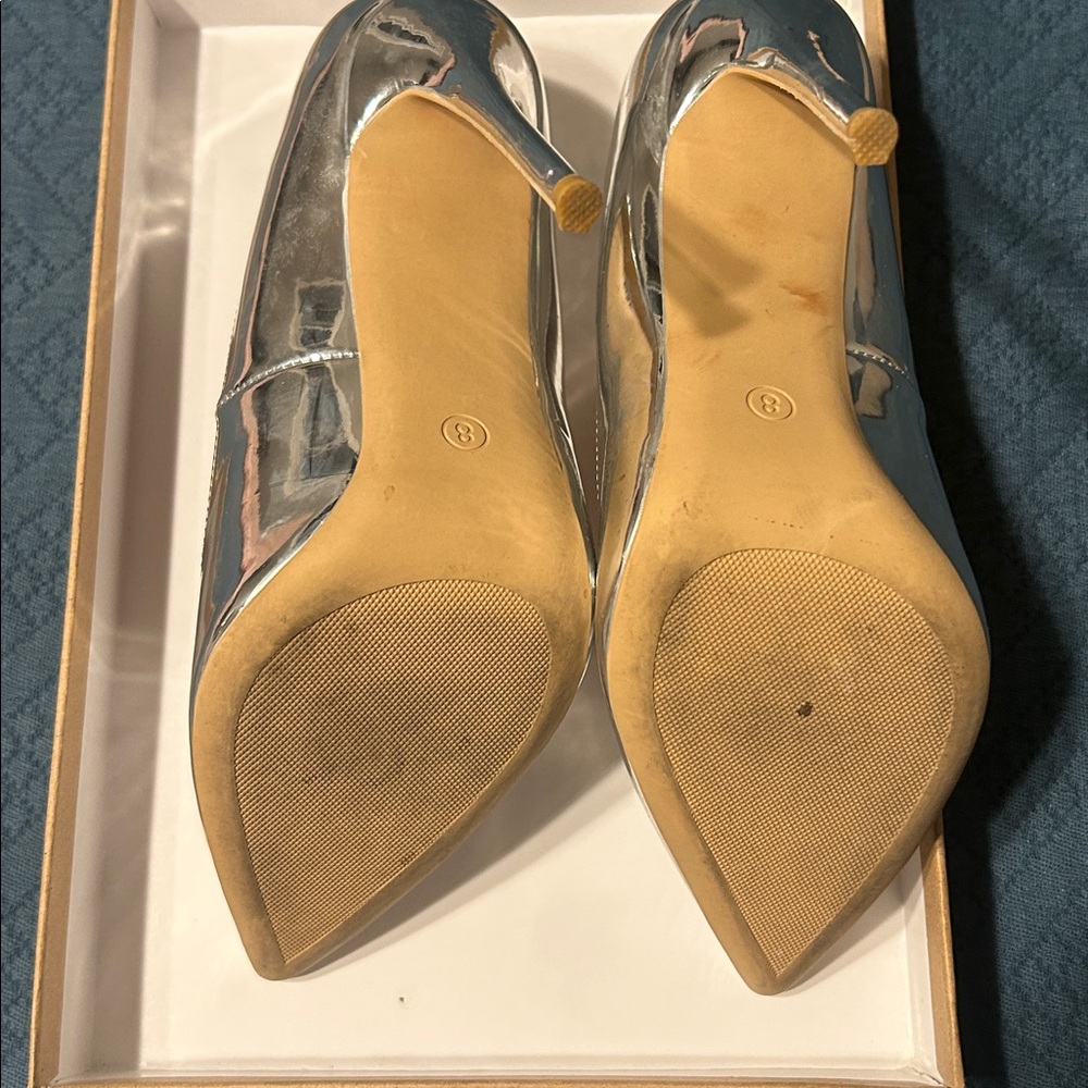 Elisabet Tang Pump silver size 8 - Picture 4 of 7